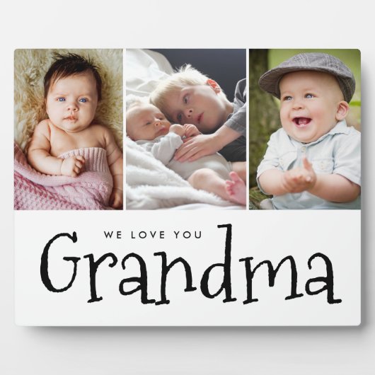 We houden van je oma meerdere kleinkinderen foto's fotoplaat (Voorkant)
