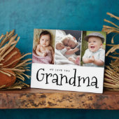 We houden van je oma meerdere kleinkinderen foto's fotoplaat (Zijkant)