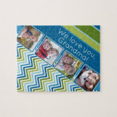 We houden van je oma met 4 foto's en zags legpuzzel (Horizontaal)
