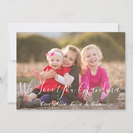 We houden van je oma-Moederdag kaart (Voorkant)
