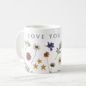 WE HOUDEN VAN JE OMA Moederdag Wildflowers Koffiemok (Voorkant links)