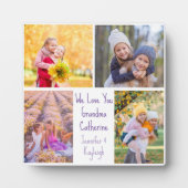 We houden van je oma Schattigee aangepaste Kinder Fotoplaat (Voorkant)