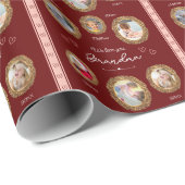 We houden van je oma Six Photo met Text Red Heart Cadeaupapier (Rol Hoek)