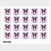 We houden van je oma Special Grandma Butterfly Vierkante Sticker (Vel)