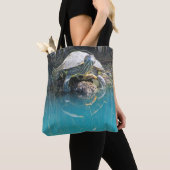 We houden van je oma water dier ontspannen schildp tote bag (Dichtbij)