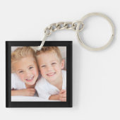 We houden van je oomfoto's Black Sleutelhanger (Achterkant)