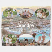 We houden van je opa 0742 fleece deken (Voorkant (Horizontaal))