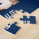 We houden van je opa 4 Foto Navy Blue 16x20 Legpuzzel (Zijkant)