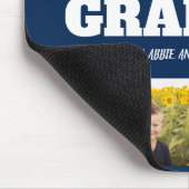 We houden van je opa 4 Foto Navy Blue Muismat (Hoek)