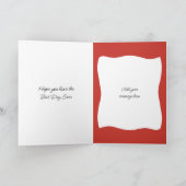 We houden van je opa 4 foto rode verjaardag kaart (Binnen)