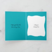 We houden van je opa 4 foto turkooizen verjaardag kaart (Binnen)