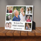 We houden van je Opa 7 Fotocollage Fotoplaat