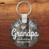 We houden van je opa Custom Names Sleutelhanger (Voorkant)