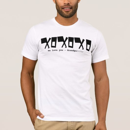 We houden van je opa! - - GEPERSONALISEERD - GEPER T-shirt (Voorkant)