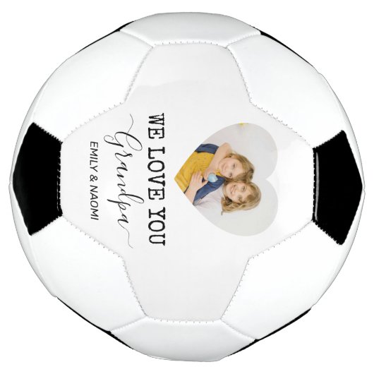 We houden van je, opa | Gepersonaliseerd Voetbal (Gedraaid)