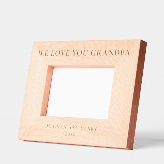 We houden van je OPA Gepersonaliseerde Foto Lijst  Gegraveerde Lijstjes (Links)