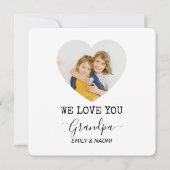 We houden van je, opa | Gepersonaliseerde fotokaar (Voorkant)