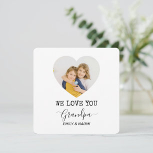 We houden van je, opa   Gepersonaliseerde fotokaar
