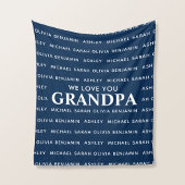 We houden van je Opa Gepersonaliseerde Kinder name Fleece Deken