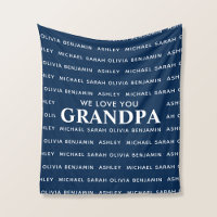 We houden van je Opa Gepersonaliseerde Kinder name
