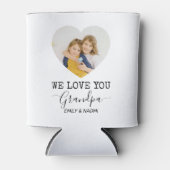 We houden van je, opa | Gepersonaliseerde Koelbox Blikjeskoeler (Voorkant)