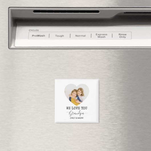 We houden van je, opa | gepersonaliseerde magneet (Insitu (Vaatwasser))