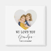 We houden van je, opa | gepersonaliseerde magneet (Voorkant)