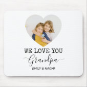 We houden van je, opa | Gepersonaliseerde Muismat (Voorkant)