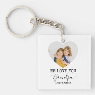 We houden van je, opa   Gepersonaliseerde Sleutelh Sleutelhanger