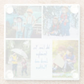 We houden van je Opa Kleinkinderen Fotocollage Glazen Onderzetter (Achterkant)