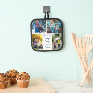 We houden van je Opa Kleinkinderen Fotocollage Pannenlap