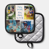 We houden van je Opa Kleinkinderen Fotocollage Pannenlap (Voorkant / Achterkant)