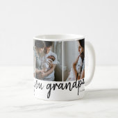 we houden van je opa modern 3 foto - Vaderdag Koffiemok (Voorkant rechts)