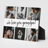 We houden van je opa Modern 6 Foto vader's Fotoplaat (Zijkant)