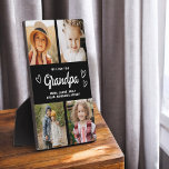 We houden van je Opa Moderne Fotocollage Fotoplaat<br><div class="desc">De Grandpa We Love You Heart Modern Photo Collage Plaque is een ontroerend en gepersonaliseerd geschenk dat je liefde voor je grootvader laat zien. Deze prachtig ontworpen plaquette is voorzien van een hartvormige fotocollage, zodat u uw favoriete familie afbeeldingen toe te voegen in een moderne en stijlvolle lay-out. Het oprechte...</div>