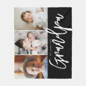 We houden van je opa opa foto's fleece deken (Voorkant)