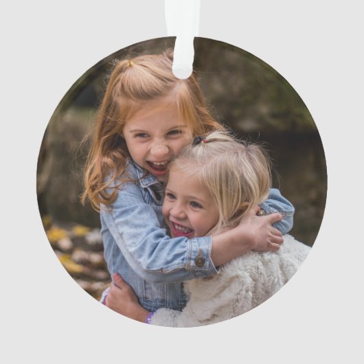 We houden van je overgrootmoeder foto modern handg ornament (achterkant)