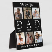 We houden van je Pap - 6 foto collage vaders dag Fotoplaat (Zijkant)