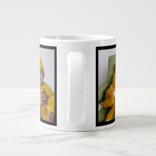 We houden van je, pap 6 foto grote koffiekop (Achterkant)