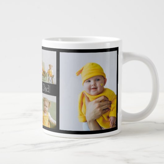 We houden van je, pap 6 foto grote koffiekop (Rechts)