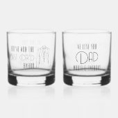 We houden van je, pap, beste pap award winnaar whisky glas (Achterkant)