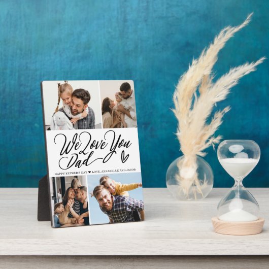 We houden van je pap fotocollage fotoplaat (Zijkant)