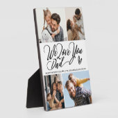 We houden van je pap fotocollage fotoplaat (Zijkant)