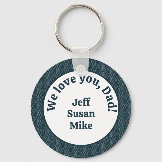 We houden van je, pap! sleutelhanger (Voorkant)