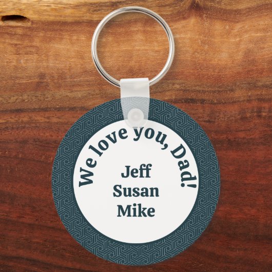 We houden van je, pap! sleutelhanger (Voorkant)