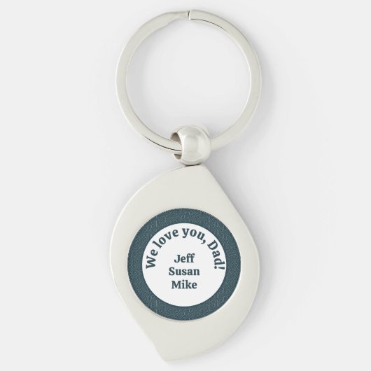 We houden van je, pap! sleutelhanger (Voorkant)