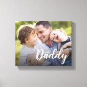 We houden van je papa Aangepaste foto Canvas Afdruk (Voorkant)