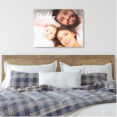 We houden van je papa Custom Photo First vaderdag Canvas Afdruk (Insitu (Slaapkamer))