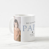 We houden van je Papa Elegant Foto Mok (Voorkant links)