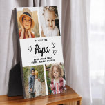 We houden van je Papa Familie Moderne Fotocollage Fotoplaat<br><div class="desc">De Papa We Love You Heart Modern Photo Collage Plaque is een ontroerend en gepersonaliseerd geschenk dat je liefde voor je grootvader laat zien. Deze prachtig ontworpen plaquette is voorzien van een hartvormige fotocollage, zodat u uw favoriete familie afbeeldingen toe te voegen in een moderne en stijlvolle lay-out. De oprechte...</div>